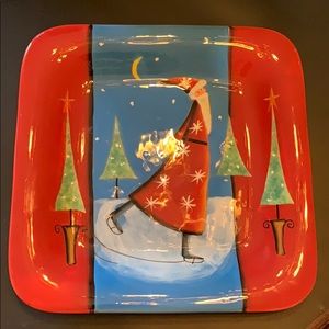 Jan pashley Santa on ice plate